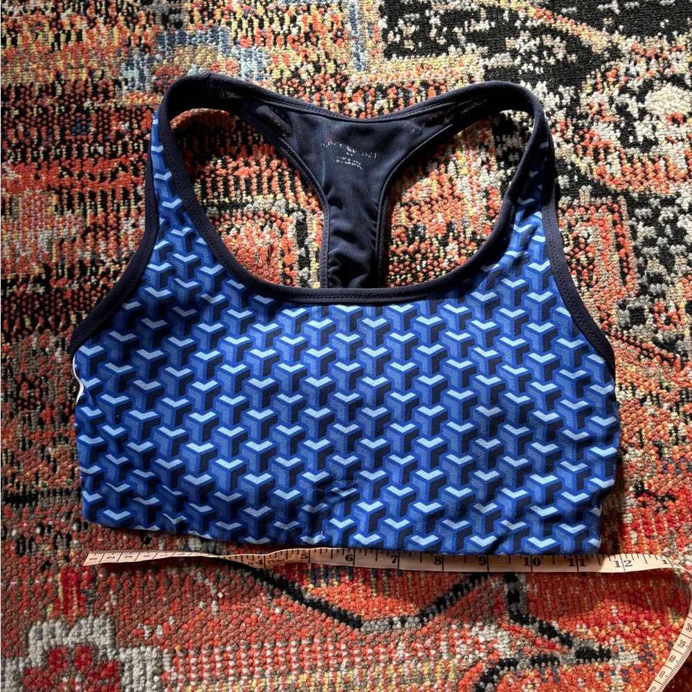 TORY BURCH SPORT Mesh Paneled Stretch Jersey Sports Bra - Women’s Size XS - Picture 5 of 5